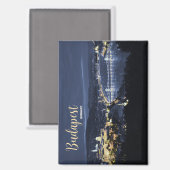 ブダペストハンガリー風光明媚なマグネット土産ギフト マグネット (正面/裏面)