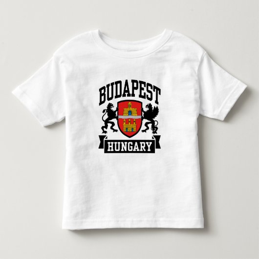 ブダペストハンガリー トドラーTシャツ (正面)