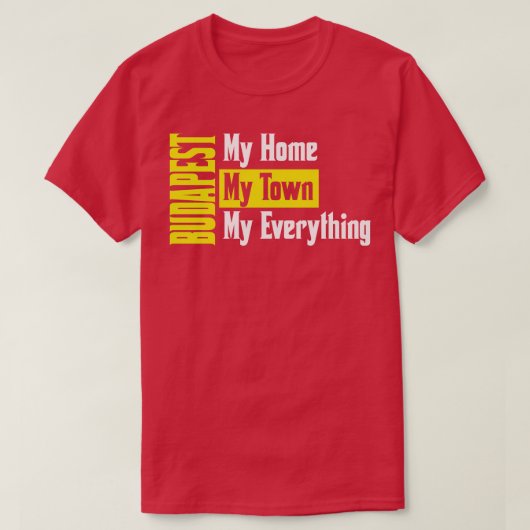 ブダペストハンガリー Tシャツ (デザイン正面)