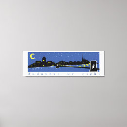 ブダペストバイナイト，ハンガリー，マグヤール キャンバスプリント