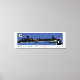 ブダペストバイナイト，ハンガリー，マグヤール キャンバスプリント