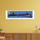 ブダペストバイナイト，ハンガリー，マグヤール キャンバスプリント (インサイチュ (リビング))