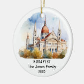 ブダペストパーソナライズされたオーナメント,ハンガリー セラミックオーナメント (左)
