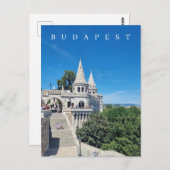 ブダペストフィッシャーマンズバスティションビューポストカード ポストカード (正面/裏面)