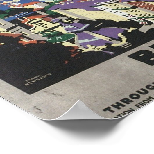 ブダペストヴィアハウィッチヴィンテージ旅行ポスター ポスター (角)