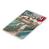 ブダペストヴィンテージエリザベス橋ギフト マグネット (左側)