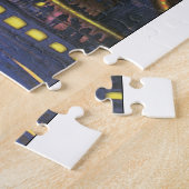 ブダペストヴィンテージ旅行ポスター ジグソーパズル (側面)