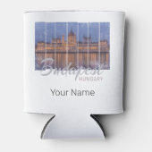 ブダペスト国会議員ハンガリーヴィンテージパノラマ 缶クーラー (正面)