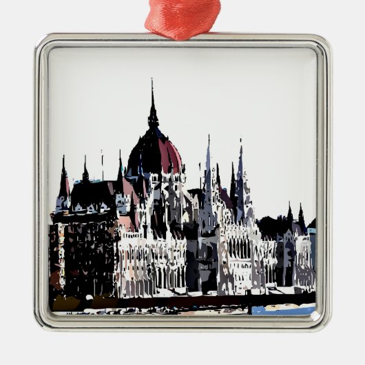ブダペスト城 メタルオーナメント (正面)