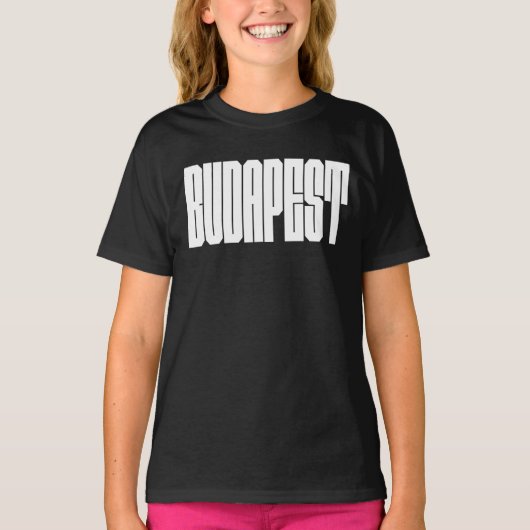 ブダペスト市ロゴデザイン Tシャツ (正面)