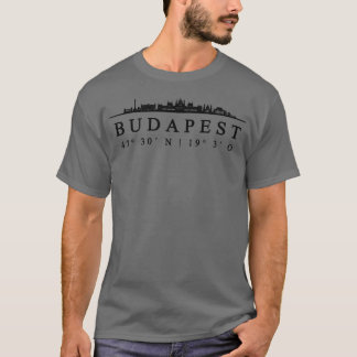 ブダペスト座標デザイン Tシャツ