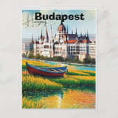 ブダペスト旅行絵葉書アート ハンガリー旅行絵葉書 ポストカード (正面)