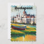 ブダペスト旅行絵葉書アート, ハンガリー旅行絵葉書 招待状 (正面)