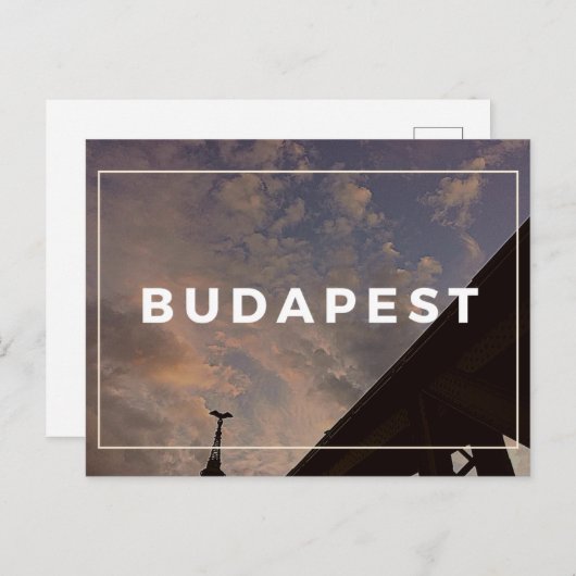 ブダペスト曇り空はがき ポストカード (正面/裏面)
