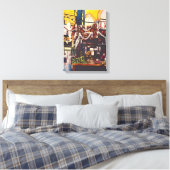 ブダペスト最高のブランチ キャンバスプリント (インサイチュ (寝室))