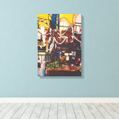 ブダペスト最高のブランチ キャンバスプリント (インサイチュ (ウッドフロア))