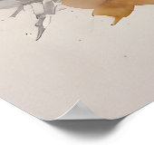 ブダペスト水彩画 ポスター (角)