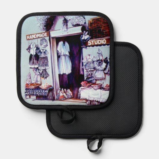 ブダペスト製 鍋敷き (正面/裏面)