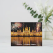 ブダペスト議会ハンガリー花火 ポストカード (スタンド正面)