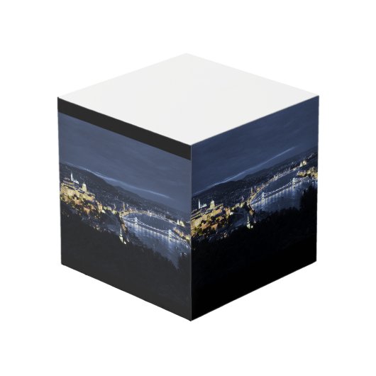 ブダペスト風光明媚なお土産ノートキューブギフト フォトキューブ (裏面アングル)