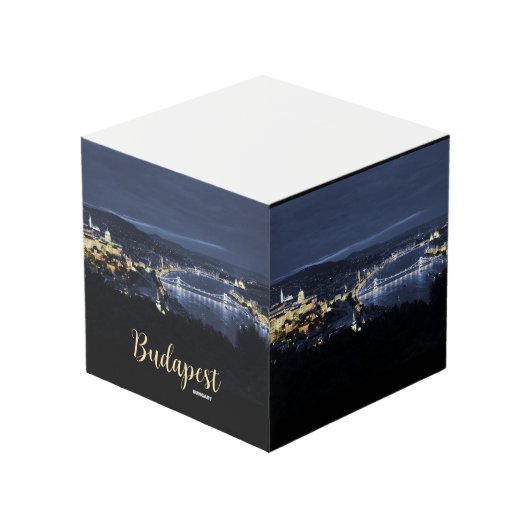 ブダペスト風光明媚なお土産ノートキューブギフト フォトキューブ (正面アングル)