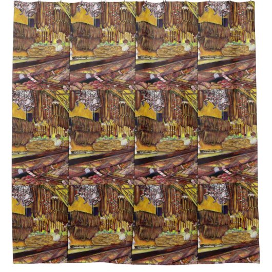 ブダペスト シャワーカーテン (正面)