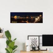 ブダペスト、ドナウ川の土手 ポスター (ホームオフィス)