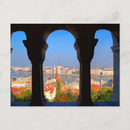 ブダペスト、ハンガリーの空中写真 ポストカード (正面)