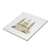 ブダペスト・ハンガリー建築のスケッチ タイル (側面)