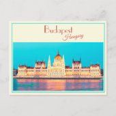 ブダペスト,ハンガリー議会ヴィンテージはがき ポストカード (正面)