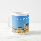 ブダペスト・ハンガリー議会宮殿建築 コーヒーマグカップ (正面左)