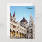 ブダペスト・ハンガリー議会建物旅行写真 ポストカード (正面/裏面)