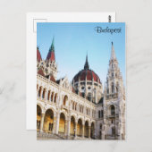 ブダペスト・ハンガリー議会建物旅行写真 ポストカード (正面/裏面)