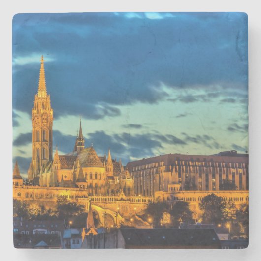 ブダペスト、ハンガリー ストーンコースター (正面)