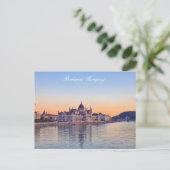 ブダペスト，ハンガリー，ブダ城，夜の街 ポストカード (スタンド正面)