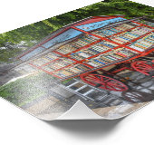 ブダペスト，ハンガリー，ブックカート フォトプリント            (角)