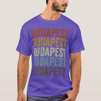 ブダペスト ハンガリー レトロ ヴィンテージ 家族 Tシャツ