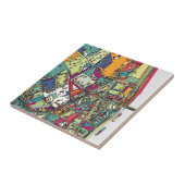 ブダペスト、ハンガリー|都市地図 タイル (側面)