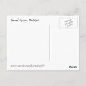 ブダペスト・ヒーロー広場 ポストカード (裏面)