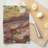 ブダペスト·ピグ キッチンタオル (四つ折り)