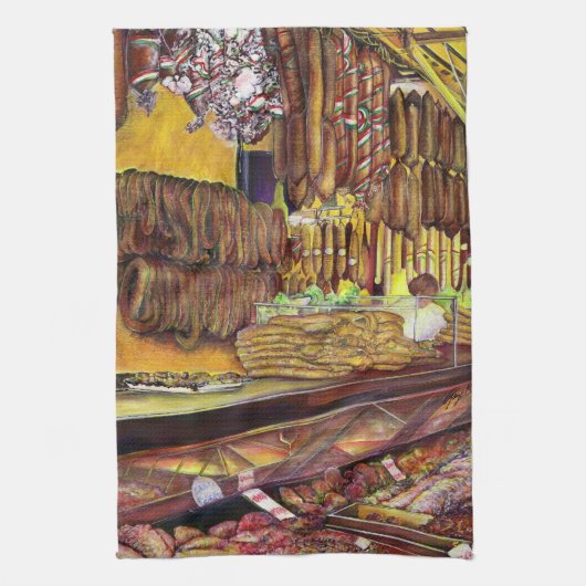 ブダペスト·ピグ キッチンタオル (縦)