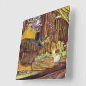 ブダペスト·ピグ スクエア壁時計 (傾斜)