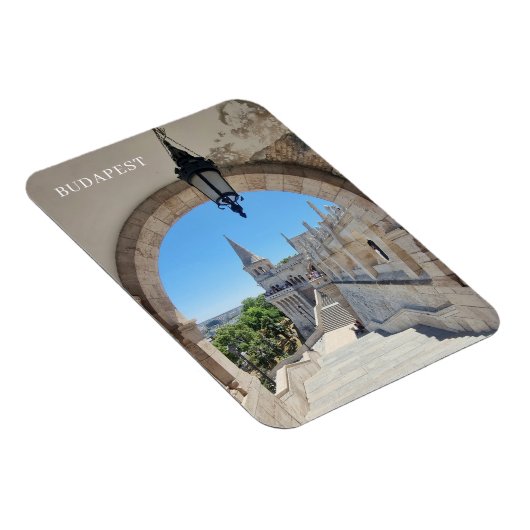 ブダペスト・フィッシャーマンズバスティオン枠付きビューマグネット マグネット (右側)