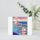 ブダペスト、ヴィンテージのポスター ポストカード (スタンド正面)