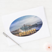 ブダペスト 楕円形シール (封筒)