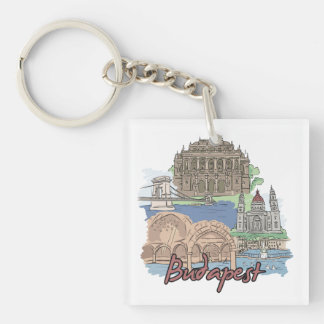 ブダペスト- Hungary.png キーホルダー