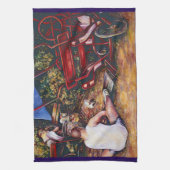 ブダペス忘れトのにんにくはやめなさい キッチンタオル (縦)