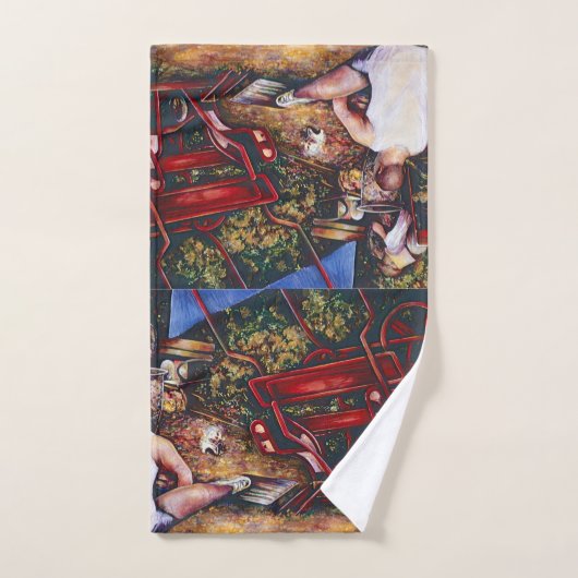 ブダペス忘れトのにんにくはやめなさい バスタオルセット (ハンドタオル)