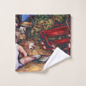 ブダペス忘れトのにんにくはやめなさい バスタオルセット (ウォッシュタオル)