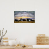 ブダン – ザビーチアットヴィラーヴィル， 1864 ポスター (キッチン)